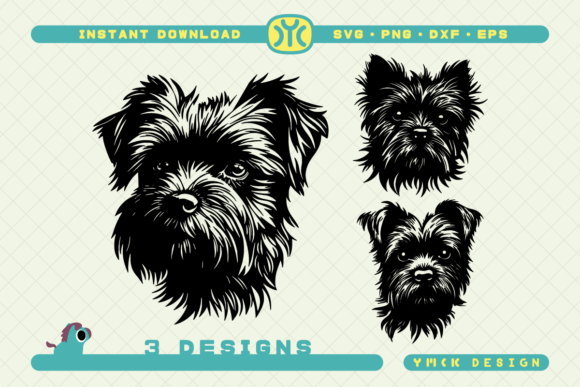 Affenpinscher Head SVG
