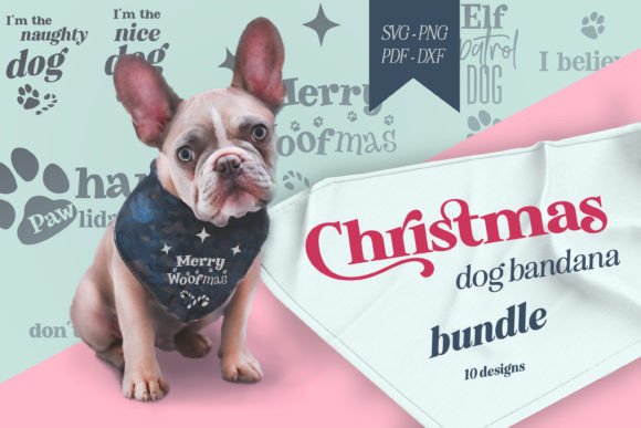 BUNDLE Dog Christmas Funny Svg Png Pod