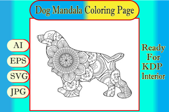 Dog Mandala Coloring Page for Adult