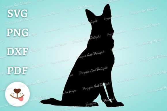 German Shepherd Dog Svg Png Dxf Clipart