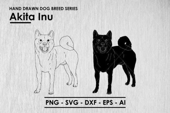 Hand Drawn Dog Breeds - Vector PNG