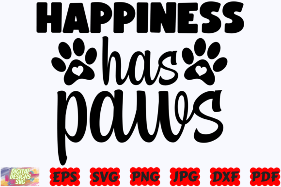 Happiness Has Paws SVG