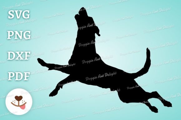 Labrador Jumping Dog Svg Cricut File