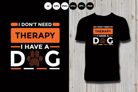 Lovely Dog Typography T Shirt