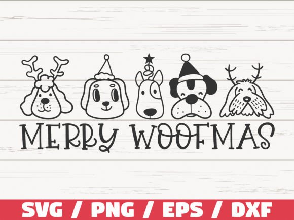 Merry Woofmas SVG Christmas Dog SVG