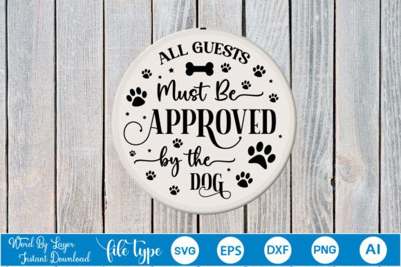 Round Dog SVG for Embroidery