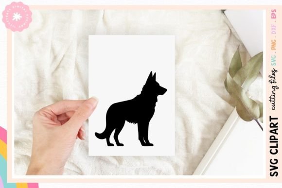 Simple Dog Silhouette SVG for Embroidery