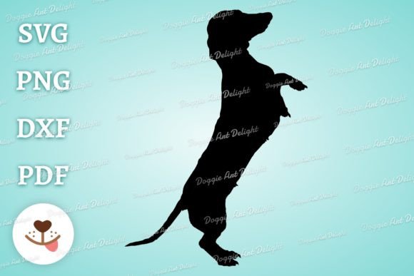 Standing Dachshund Dog Svg