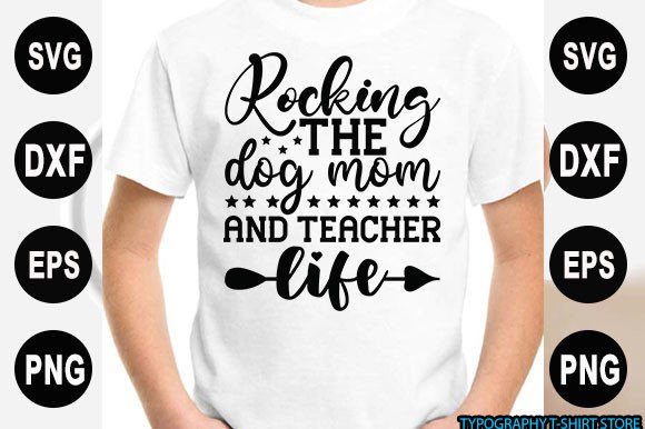 Teacher T-shirt Design Rocking the Dog