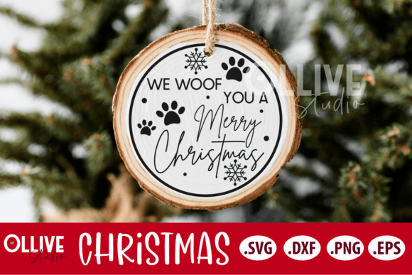We Woof You a Merry Christmas Dog SVG